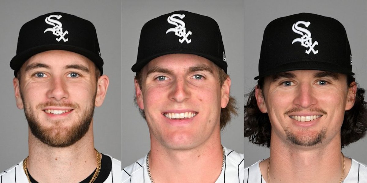 Every team in MLB history whose starting pitchers went 5+ IP with 0 ER and ≤4 H in each of their first 3 games of a season:

1976 Brewers
2013 Giants
2018 Twins
2019 Blue Jays
2025 White Sox

That's it.  That's the list.