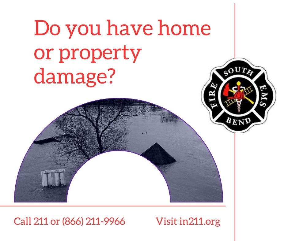 Do you live in St. Joseph County and have home or property damage from Sunday's storm? 
💻 Visit in211.org and click on 'Damage Reporting' to submit a report.
📞 Call 211 or (866) 211-9966 to complete your report over the phone.