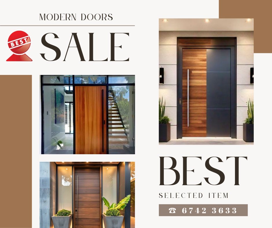 SGBestDoors's tweet image. April Modern Doors Sale!
Don't miss it!

#QualityDoors #SingaporeDoors #SolidTimber #BestDoors #houserenovation #HomeDesign #SolidDoors #CustomDoors #interiordoordesign #WoodenDoors #Singapore #InteriorDesign #doordesign #ModernDoors #DoorDesigns #maindoor #EntranceDoor #project