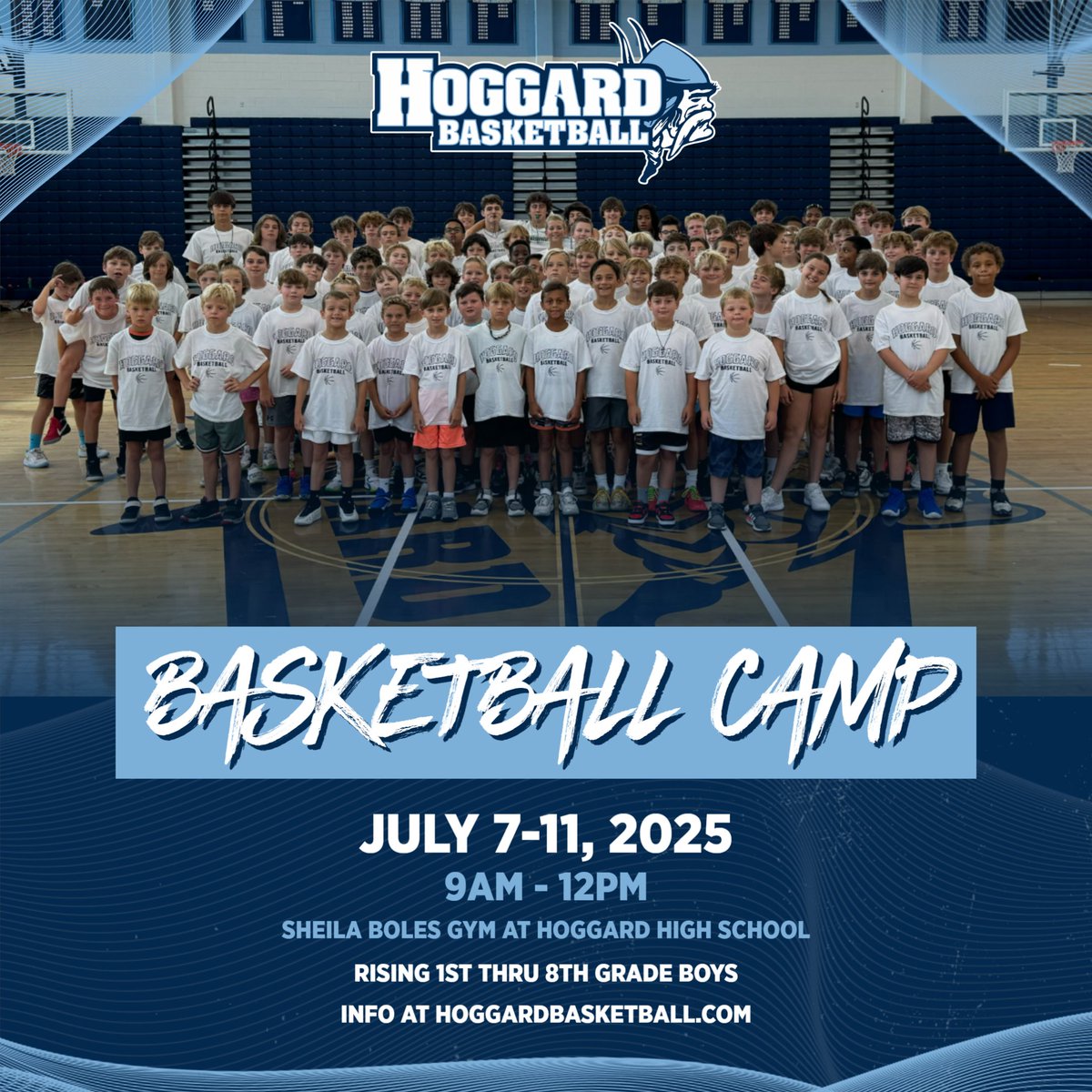 Registration is now open on our website for our 2025 summer basketball camp.