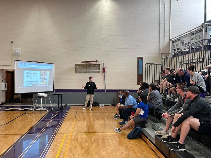 Baseball5 has made its way up to Maryland‼️

Thank you to the educators from <a href="/MCPS/">MCPS</a> who came to learn more about the Fun At Bat program and Baseball5 today 🤩

Can't wait to see those in the Mid-Atlantic #PlayEverywhere!