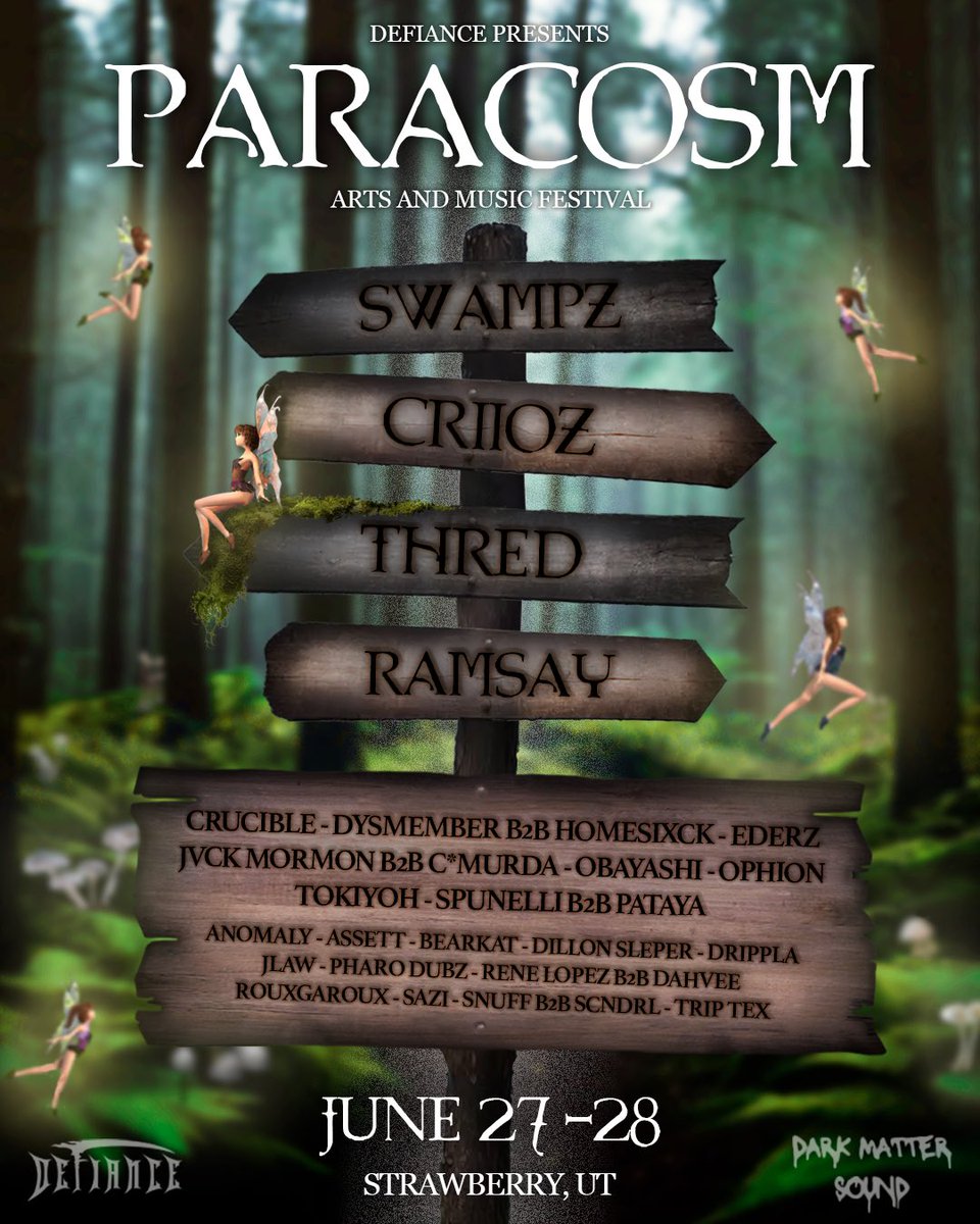 PARACOSM 2025 🧚‍♂️🧚🧚‍♀️

Tickets are on sale now 

defiancecollective.com