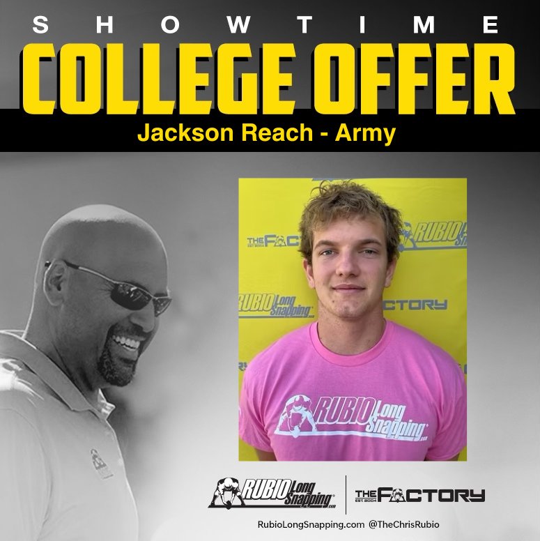 SHOWTIME!!!

Rubio Long Snapper &amp; TOP 12 Camp Invitee Jackson Reach (CA, 2026) has picked up an offer to…

rubiolongsnapping.com/player-ranking…

#RubioFamily | #ToeTheLine