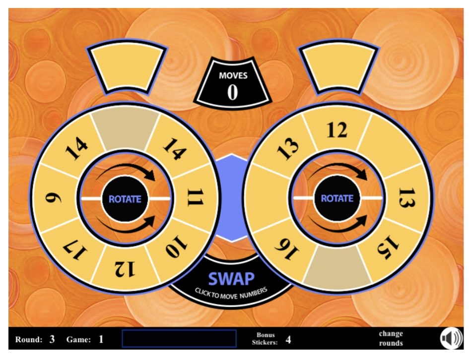 Robert Sun (@robertsun24) on Twitter photo Number Circles - a new <a href="/FirstInMath/">First In Math</a> game is now live. In as few moves as possible, put the numbers in the two circles in their proper sequence in either ascending or descending order. More challenging than it looks! Number Circles - a new <a href="/FirstInMath/">First In Math</a> game is now live. In as few moves as possible, put the numbers in the two circles in their proper sequence in either ascending or descending order. More challenging than it looks!