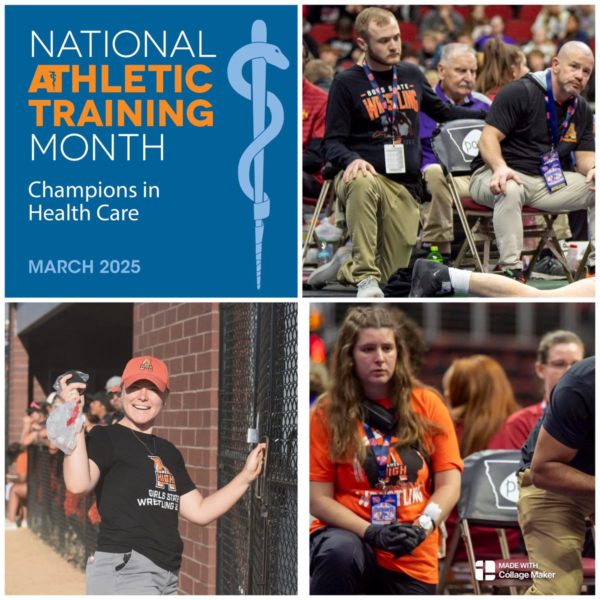 Little Cyclone Wrestling (@cloneswrestling) on Twitter photo On the final day of National Athletic Training Month, we want to say thank you to <a href="/ameshsatr/">Ames HS Sports Medicine</a> for all their work keeping our athletes healthy! Thank you to Mike, Roz and their whole crew for being in our corner!
#WhateverItTakes On the final day of National Athletic Training Month, we want to say thank you to <a href="/ameshsatr/">Ames HS Sports Medicine</a> for all their work keeping our athletes healthy! Thank you to Mike, Roz and their whole crew for being in our corner!
#WhateverItTakes