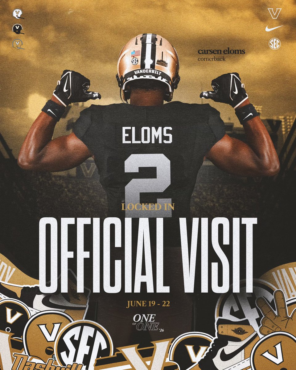 Carsen Eloms 3⭐️ CB (@carseneloms) on Twitter photo Official Visit locked!! 🔒 <a href="/VandyFootball/">Vanderbilt Football</a> #AnchorDown ⚓️ <a href="/CoachJRich_/">Jamaal Richardson</a> <a href="/Coach_Lea/">Clark Lea</a> <a href="/CoachJHarris11/">Justin Harris</a> <a href="/ZaiRich25/">Isaiah Richardson</a> <a href="/Kendall_Lawson3/">Kendall Lawson</a> Official Visit locked!! 🔒 <a href="/VandyFootball/">Vanderbilt Football</a> #AnchorDown ⚓️ <a href="/CoachJRich_/">Jamaal Richardson</a> <a href="/Coach_Lea/">Clark Lea</a> <a href="/CoachJHarris11/">Justin Harris</a> <a href="/ZaiRich25/">Isaiah Richardson</a> <a href="/Kendall_Lawson3/">Kendall Lawson</a>