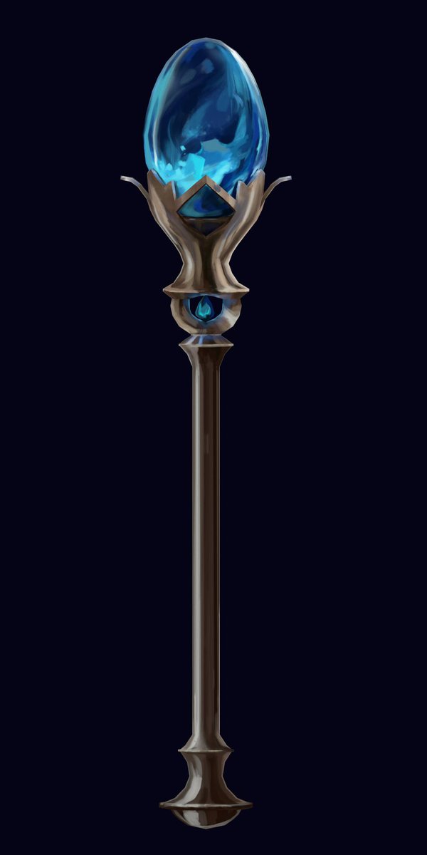 skiritoss's tweet image. A bit of WIP content—I’m planning to make several staves from this pack: "Magical Prop Designs" by Hue Teo artstation.com/artwork/dy3bDA.
Here’s one that’s almost ready! :)
#3D #blender #handpainted