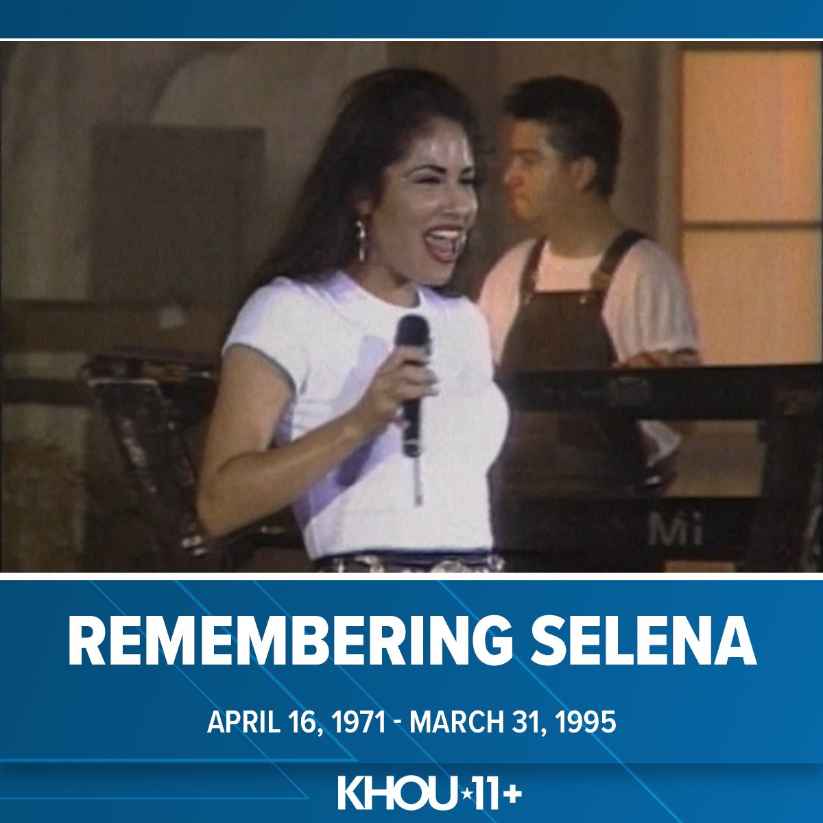 KHOU's tweet photo. Remembering Selena Quintanilla-Pérez, the Queen of Tejano, whose life was cut short 30 years ago. https://t.co/prn3P7aQVe