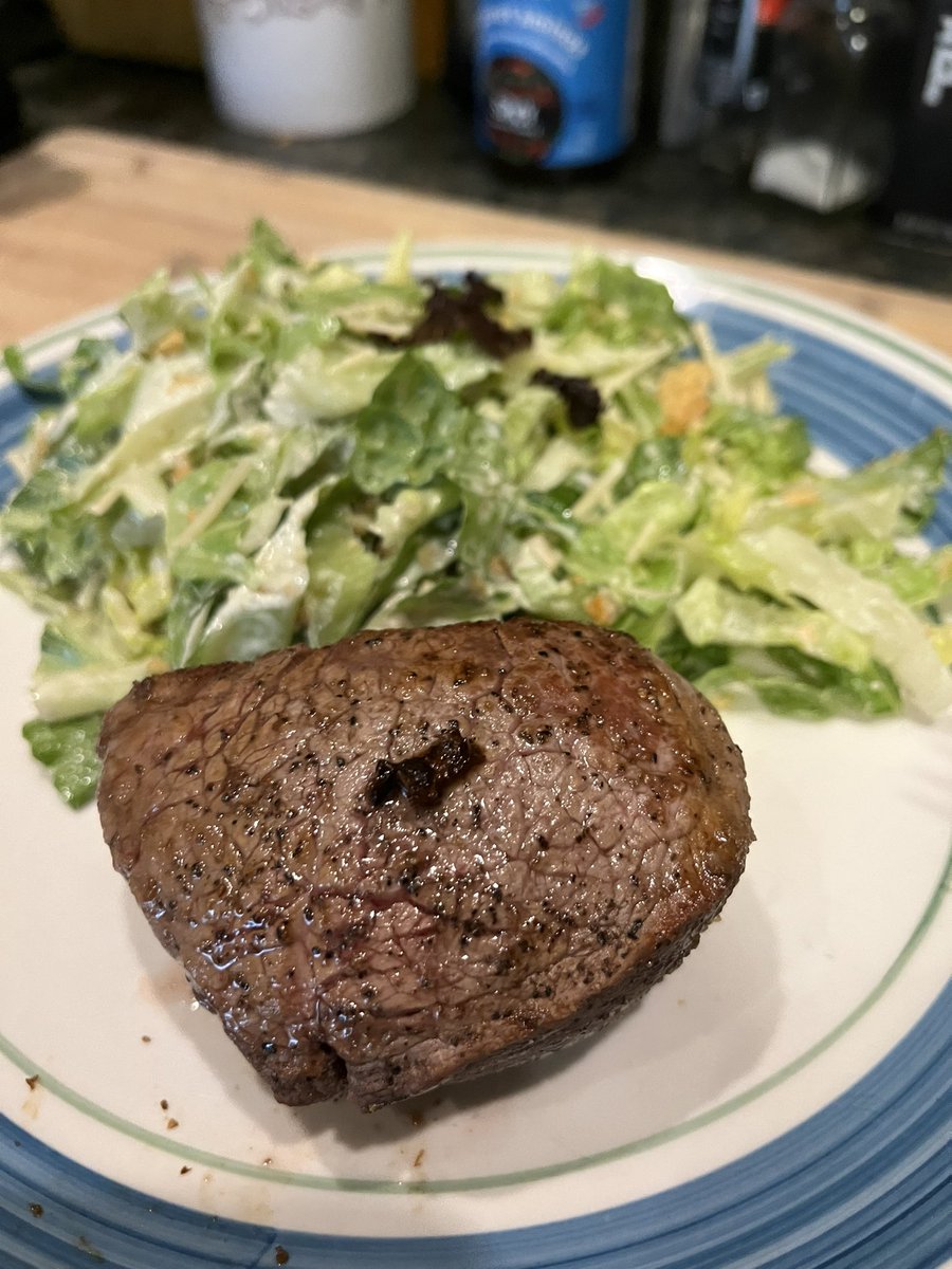 Mmmm, clearance meat and salad. 

Post opening weekend of Duck Tours dinner. Tours begin again (for me) Wednesday. 10 down, 578 tours to go.