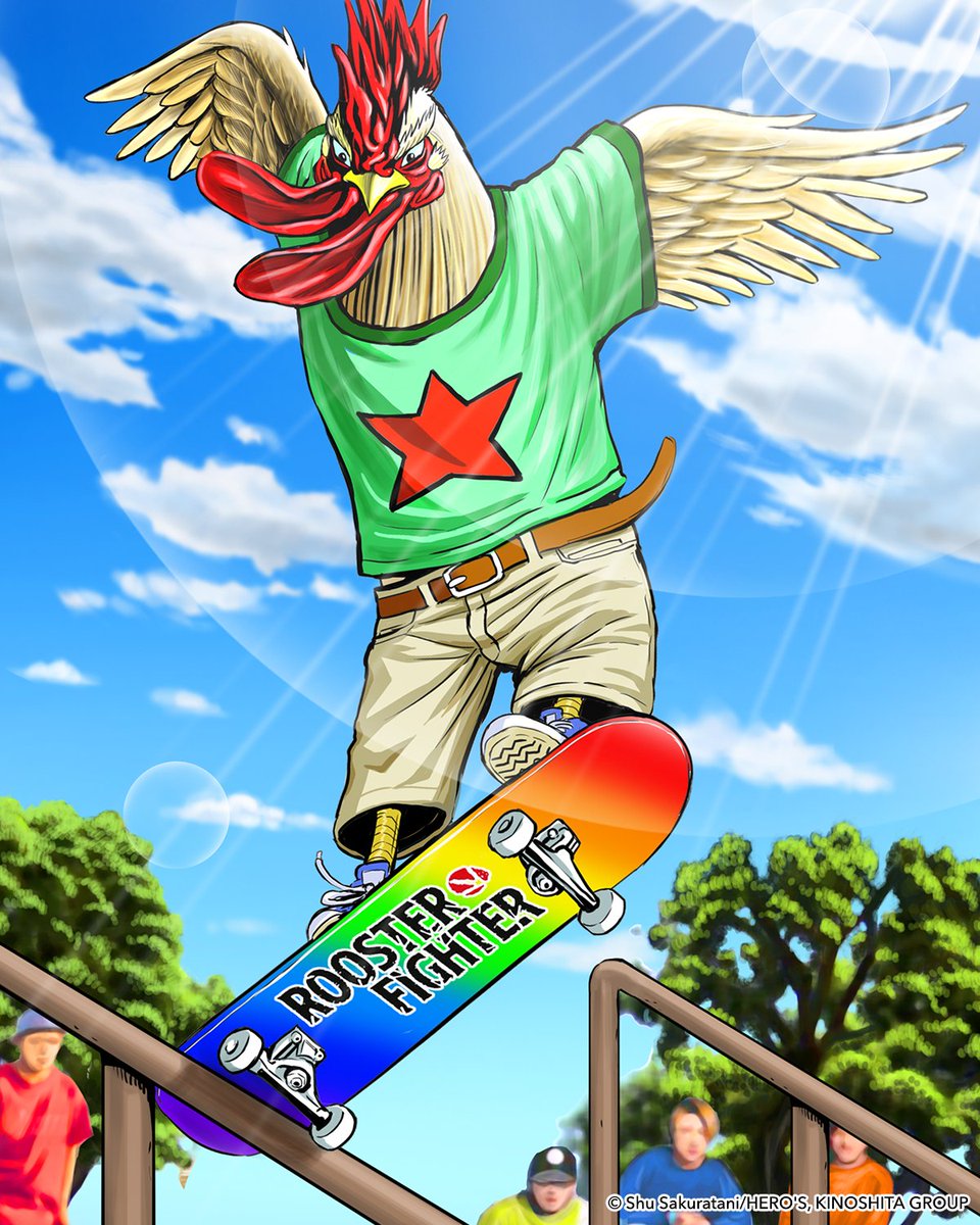 Rooster Fighter (@roosterfighter_) on Twitter photo Grinding into the new month like🛹
Click here to read #RoosterFighter: buff.ly/3Bl9H7v
<a href="/VIZMedia/">VIZ Media</a> <a href="/shu_sakuratani/">桜谷シュウ 『ニワトリ・ファイター Rooster Fighter』第9巻 発売中!</a> <a href="/niwatorifighte1/">ニワトリ・ファイター【公式】</a> Grinding into the new month like🛹
Click here to read #RoosterFighter: buff.ly/3Bl9H7v
<a href="/VIZMedia/">VIZ Media</a> <a href="/shu_sakuratani/">桜谷シュウ 『ニワトリ・ファイター Rooster Fighter』第9巻 発売中!</a> <a href="/niwatorifighte1/">ニワトリ・ファイター【公式】</a>