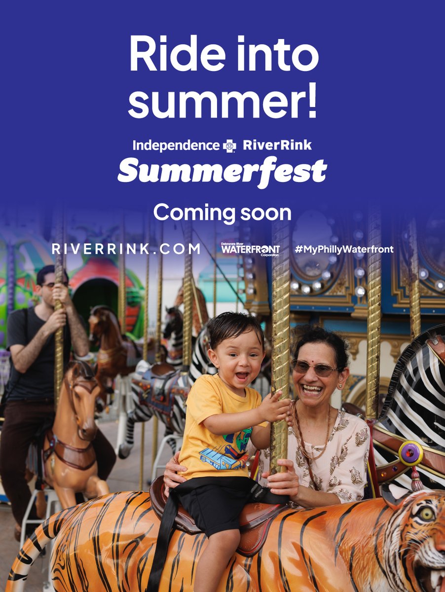 Springtime in Philadelphia is here, which means the return of #RiverRink Summerfest is near. Crack a smile, because we’ll be announcing more exciting news soon.   

Visit RiverRink.com for updates.

#MyPhillyWaterfront #RiverRink #FamilyFriendlyPhilly #VisitPhilly
