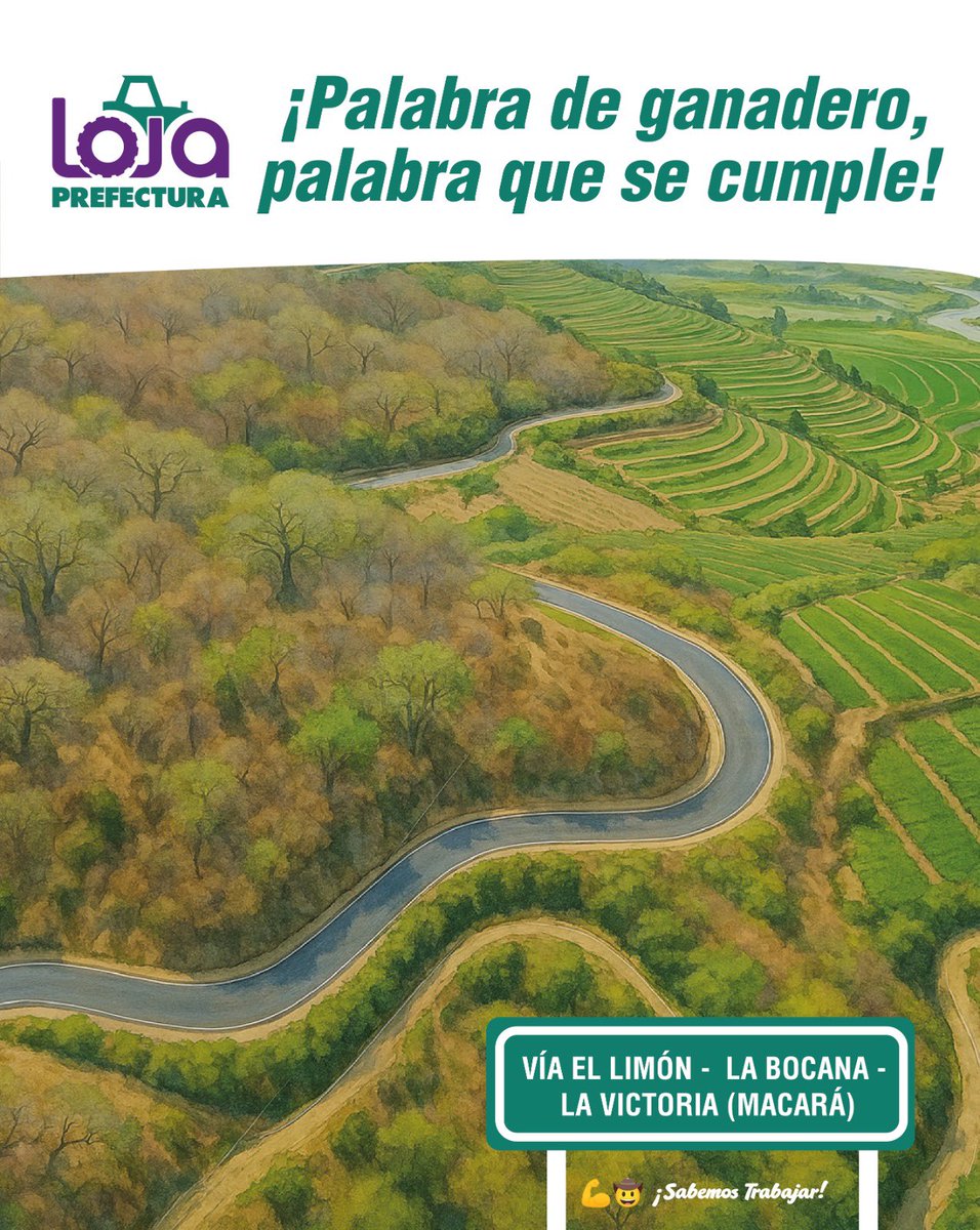 🖼️🛣️✅ Las obras siempre serán arte. Un retrato de las nuevas vías para nuestra provincia. ¡Palabra de ganadero, palabra que se cumple! 

💪🤠 #SabemosTrabajar
#ghilbi