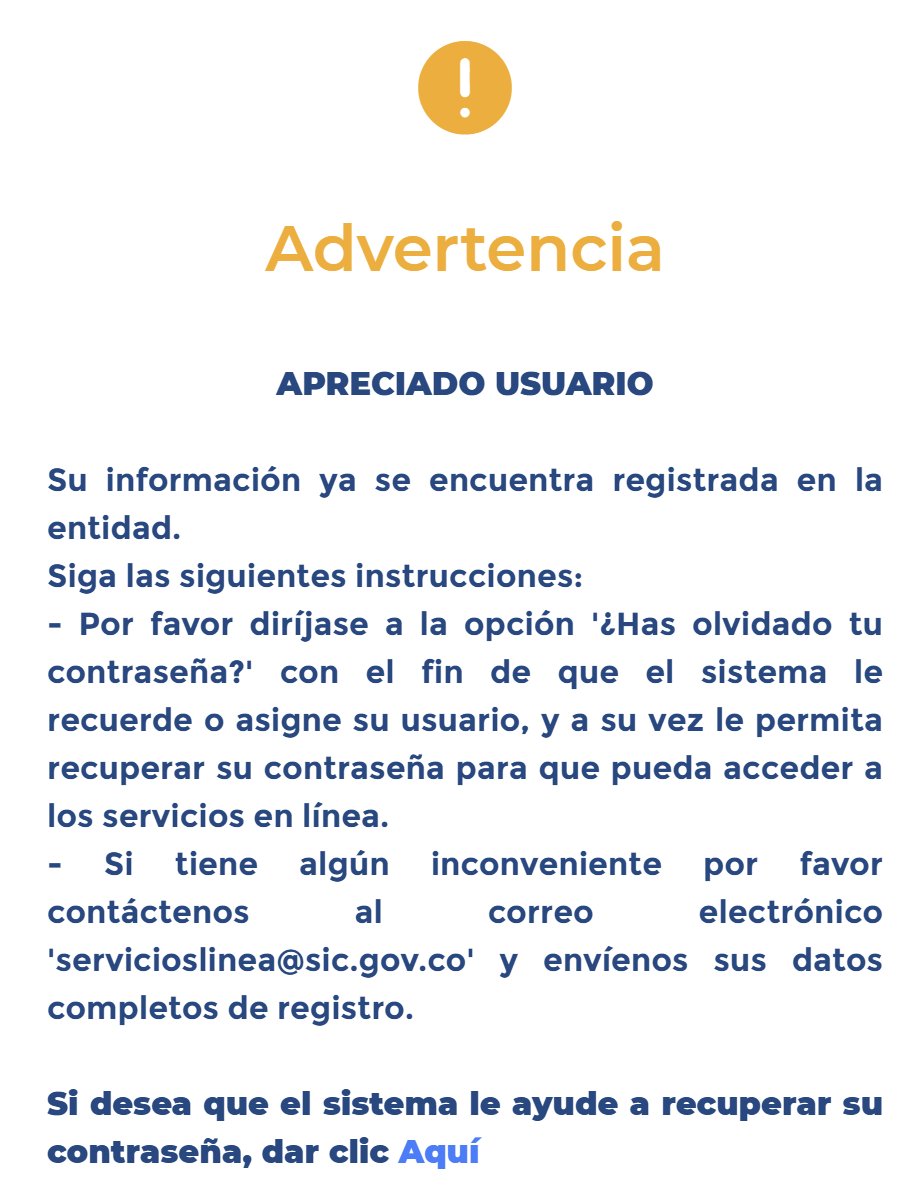 Jesskika07's tweet photo. @sicsuper ¿quien me puede ayudar? intento ingresar a mi cuenta y me dice que no estoy registrada (sabiendo que si lo estoy) así que intento crear una cuenta nueva y dice que ya estoy registrada con esos datos. ¿entonces qué puedo hacer? https://t.co/JO5YrtELKS