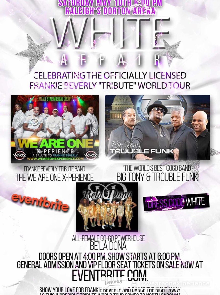 WAOTRIBUTEBAND's tweet image. The WAOX True X-Perience World 🌍 Tour Live! Dorton Arena. Special Guest legendary Big Tony &amp;amp; Trouble Funk, also Bela Dona all female GoGo Powerhouse