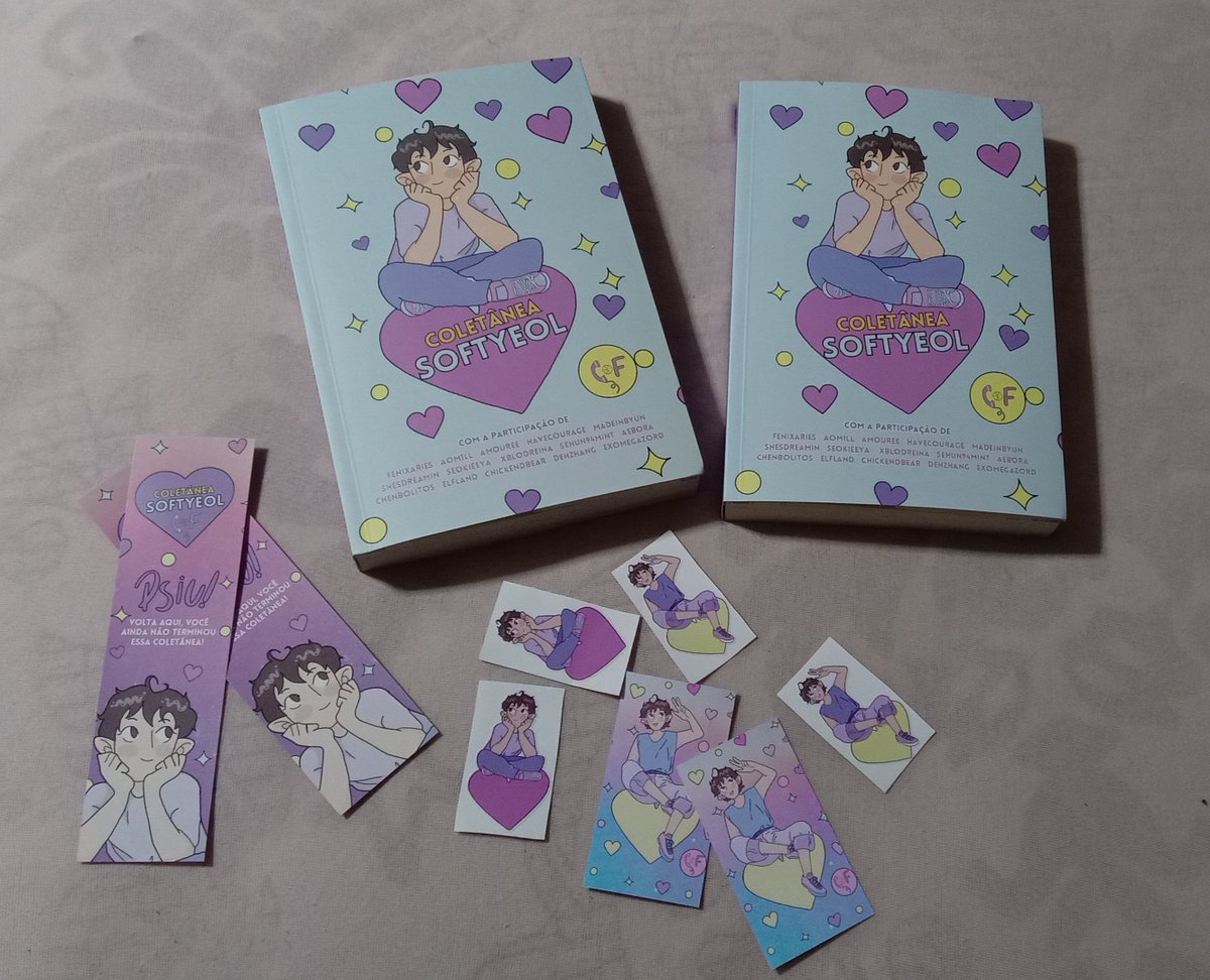 Chegaram os livrinhos e só tenho a agradecer por esse projeto incrível! Ficou tudo muito lindo e feito com todo o amor do mundo 💜🩵 <a href="/centralexobook/">Central EXO Ficbooks 📚📍 Ficbook Garoto Infernal</a> <a href="/softyeolfest/">SoftYeol Fest</a>   #Softyeolbook