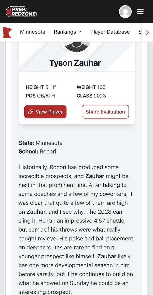 Tyson Zauhar (@tyson_zauhar) on Twitter photo Thank you <a href="/MNFBSpotlight/">MNFootballSpotlight</a> for the write up! <a href="/612Qs/">612 Quarterbacks</a> <a href="/PrepRedzoneMN/">Prep Redzone Minnesota</a> <a href="/rocorifootball/">ROCORI SPARTAN FB</a> Thank you <a href="/MNFBSpotlight/">MNFootballSpotlight</a> for the write up! <a href="/612Qs/">612 Quarterbacks</a> <a href="/PrepRedzoneMN/">Prep Redzone Minnesota</a> <a href="/rocorifootball/">ROCORI SPARTAN FB</a>