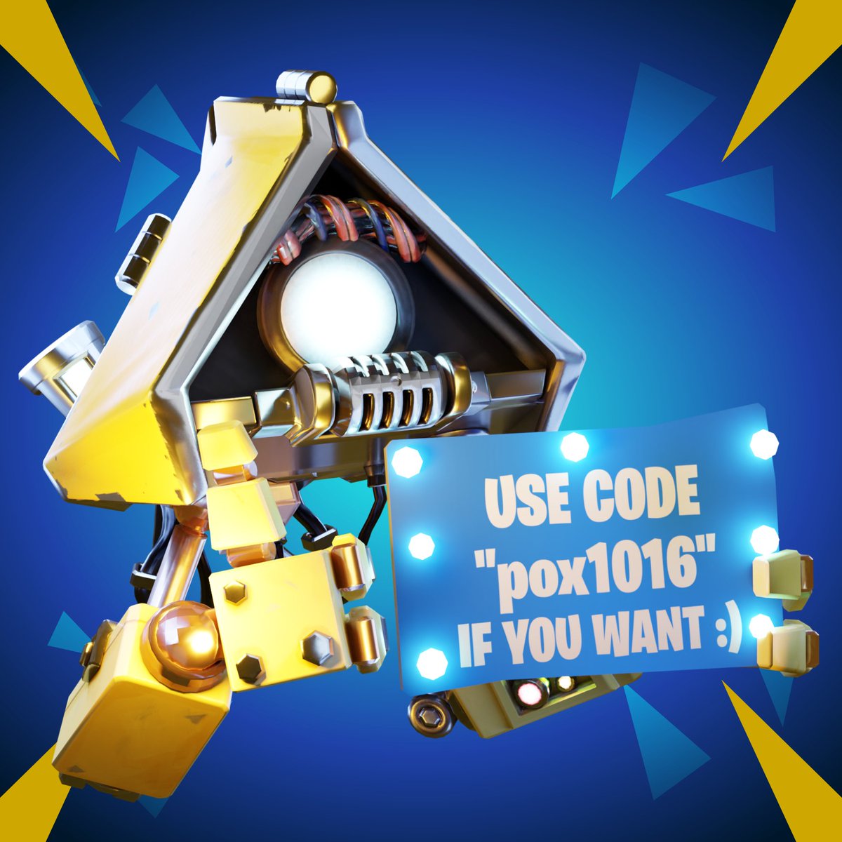 pox1016's tweet image. I got a creator code! Use code pox1016 in the Epic Games Store or in Fortnite if you want to support me :D
