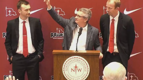 KCAU 9 SportsZone (@sportszonekcau9) on Twitter photo THE BATON HAS BEEN PASSED
After 25 years at the helm, <a href="/NWCBasketball/">Northwestern College Basketball</a> head coach Kris Korver has passed the baton over to Colton Kooima and Ben Miller.
WATCH HERE πβ¬οΈ
siouxlandproud.com/sports/kooima-β¦ THE BATON HAS BEEN PASSED
After 25 years at the helm, <a href="/NWCBasketball/">Northwestern College Basketball</a> head coach Kris Korver has passed the baton over to Colton Kooima and Ben Miller.
WATCH HERE πβ¬οΈ
siouxlandproud.com/sports/kooima-β¦