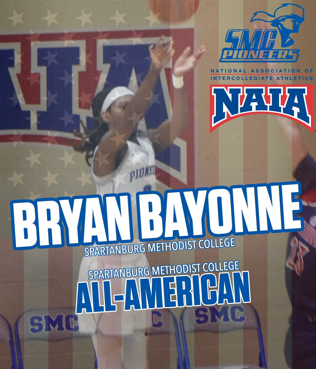 Spartanburg Methodist College - Men’s Basketball (@gosmcbasketball) on Twitter photo Congratulations to Bryan Bayonne for being an NAIA All-American!
Congrats Bryan! <a href="/bryan_bayonne/">Bryan Bayonne</a> Congratulations to Bryan Bayonne for being an NAIA All-American!
Congrats Bryan! <a href="/bryan_bayonne/">Bryan Bayonne</a>