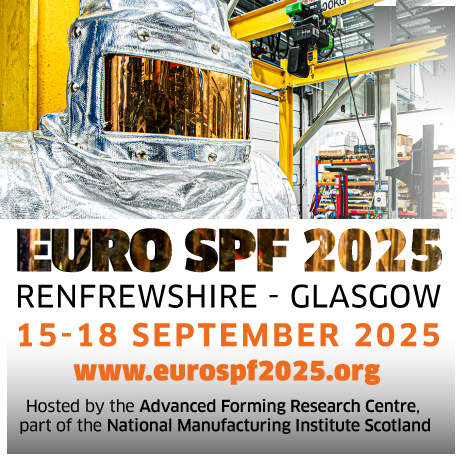 ⏳ Call for Abstracts – Deadline: 23 May
Present your superplastic forming research at Euro SPF 2025! Successful authors will be invited to present &amp; publish via StrathPrints.
🔗 Submit now: bit.ly/422Il0K
#EuroSPF2025 #MaterialsScience #EngineeringResearch