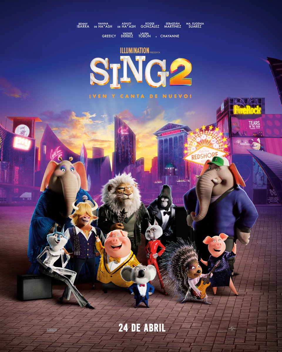 Cinemex's tweet photo. Afina tu garganta porque el reestreno de #Sing1 y #Sing2 llegan este 24 de abril a Cinemex. ¡Ven y canta tus canciones favoritas! https://t.co/7AbrcElV9h