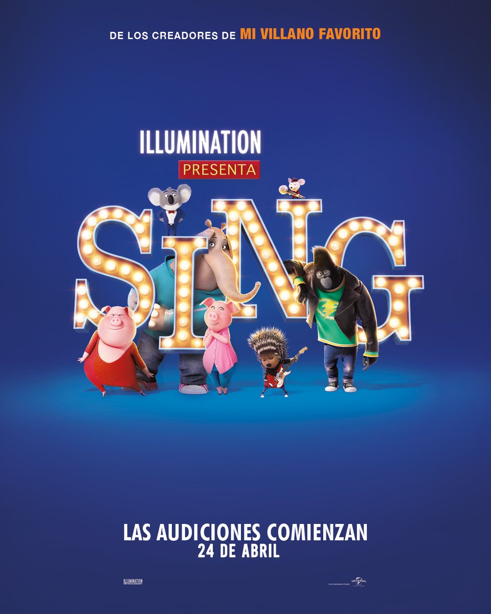 Cinemex's tweet photo. Afina tu garganta porque el reestreno de #Sing1 y #Sing2 llegan este 24 de abril a Cinemex. ¡Ven y canta tus canciones favoritas! https://t.co/7AbrcElV9h