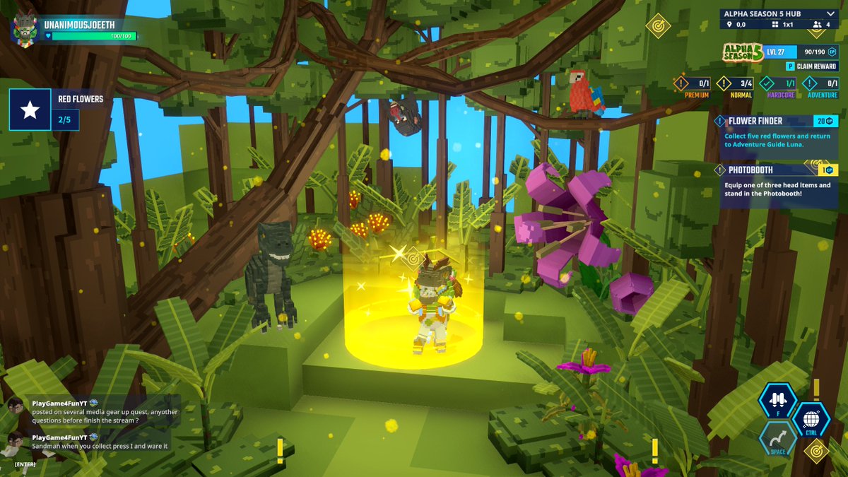 Check out my Jurassic World helmet! ROAR! 🦖 tsbga.me/TheSandbox #AlphaSeason5