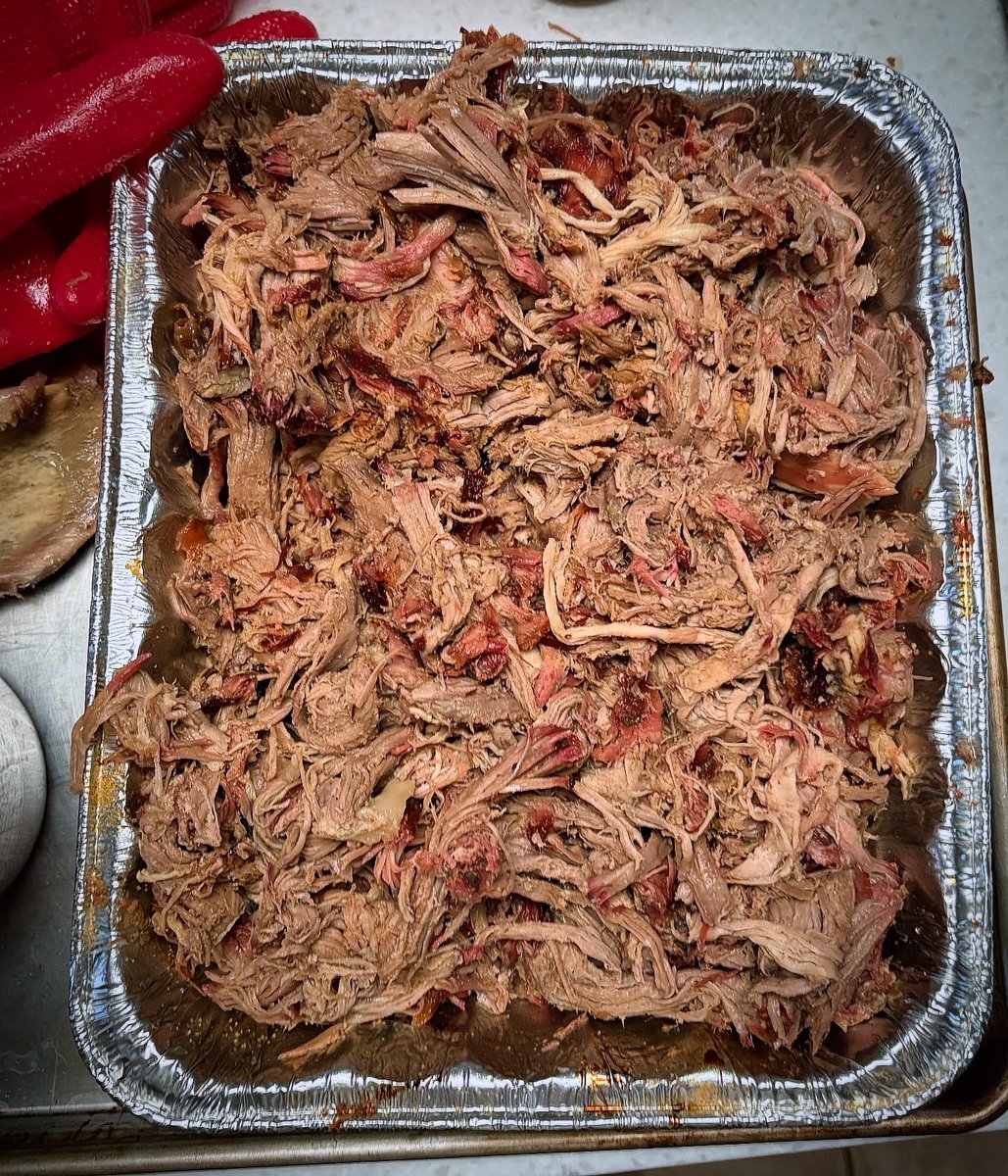 First attempt at pulled pork tastes like a success!