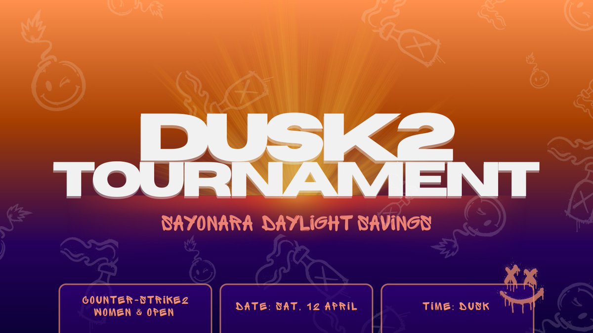Daylight Savings ends = longer gaming nights 🌙🎮

👩‍💻 CS2 Women
No exp needed, solo ok!
$500 spot prizes + fun networking, Open to AU+NZ
🔗 tinyurl.com/dusk2-fe

🤓 CS2 Open
$500 prize pool
Qualifier for NZ national IESF team
NZ only
🔗 tinyurl.com/dusk2-open

Learn more: