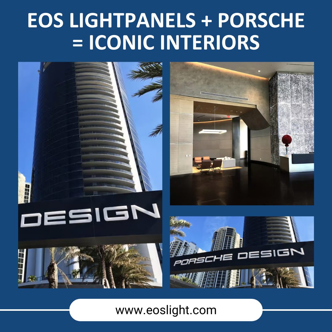 eoslightpanels's tweet image. In the Porsche Design Tower, EOS LightPanel™ Systems illuminate aluminum feature walls with 5300K Clean White glow.

✔️ Custom aluminum material
✔️ Oversized panel design

👉 See the project: eoslight.com/gallery/porsch…

#EOSlight #lightpanel #PorscheDesignTower