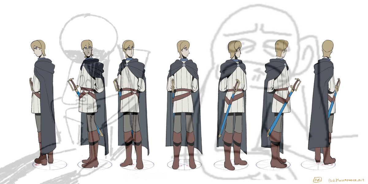 P0oLMaintenance's tweet image. Animation student does animation hw. Only pain. They lock me in the animation building.
#animation #characterturnaround #digitalart #characterdesign