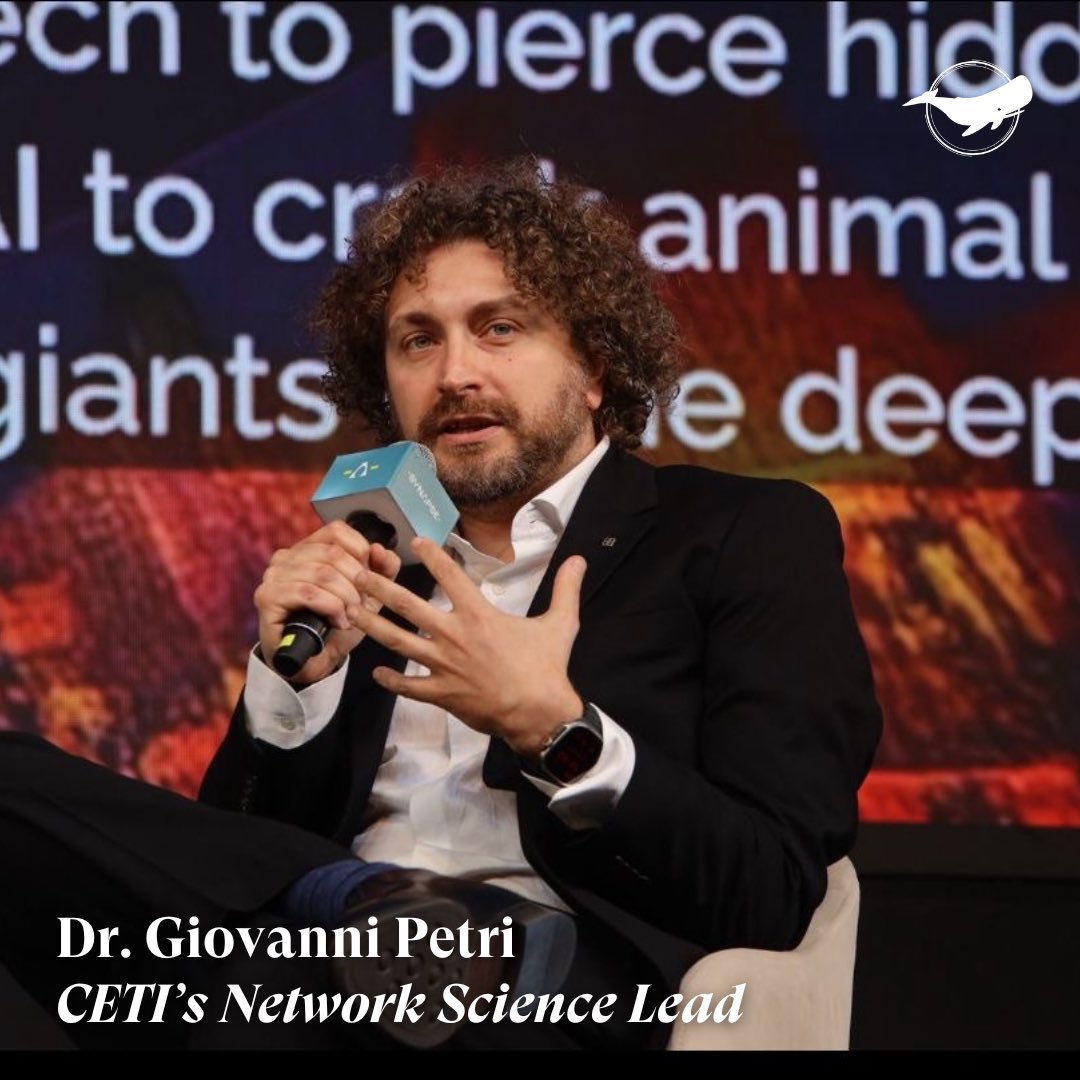 ProjectCETI's tweet photo. 👨🏻‍🔬Introducing #CETIScientist, Dr. Giovanni Petri (@lordgrilo), CETI’s Network Science Lead! Giovanni is a Professor at @NUNetsci in London and a Principal Researcher @CentaiInstitute. Learn more about Giovanni and his work here:  https://t.co/uP0RzMrN2N

📸: @SynapseConclave https://t.co/vJ2DNGMyGU