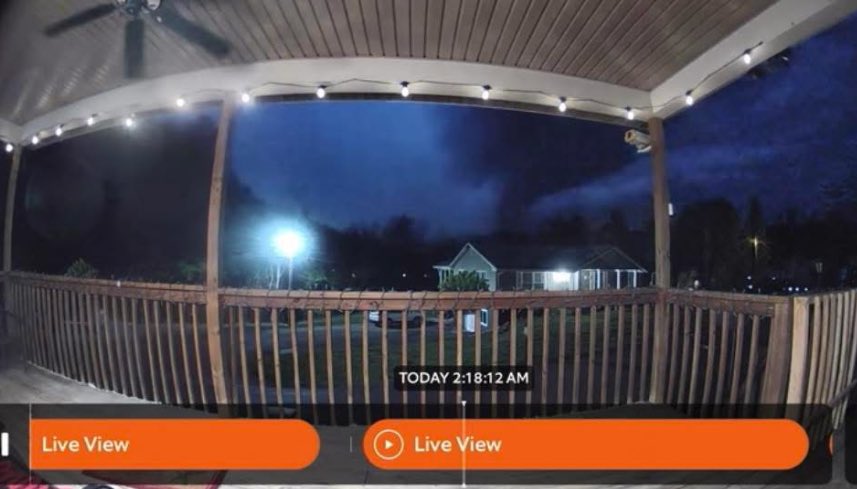 Someone sent me this picture out of Pikeville from their ring camera. 2:00 am tornado. They lost 3 trees. <a href="/Kentuckyweather/">Chris Bailey</a> <a href="/JimWKYT/">Jim Caldwell ⛈️</a> #kywx