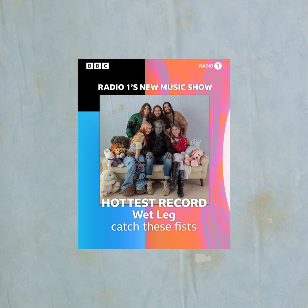 Wet Leg (@wetlegband) on Twitter photo CATCH THESE FISTS drops tomorrow 🦟 <a href="/BBCR1/">BBC Radio 1</a> has seen the light and declared it the hottest. tomorrow at 6:30pm bst we open our hearts and let the fists fly 💋xx CATCH THESE FISTS drops tomorrow 🦟 <a href="/BBCR1/">BBC Radio 1</a> has seen the light and declared it the hottest. tomorrow at 6:30pm bst we open our hearts and let the fists fly 💋xx