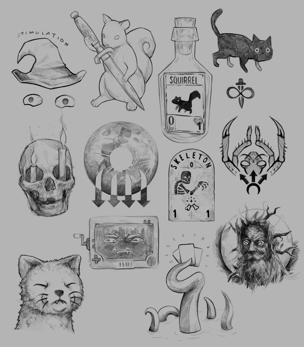 turntailart's tweet image. Sharing some little Inscryption sketches I did a while back 
#Inscryption #fanart
