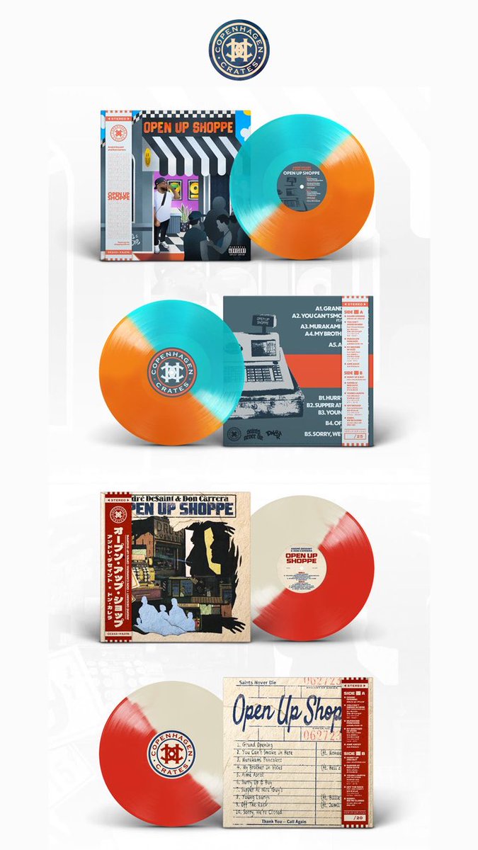 OPEN UP SHOPPE vinyl out now!! 

cphcrates.com
