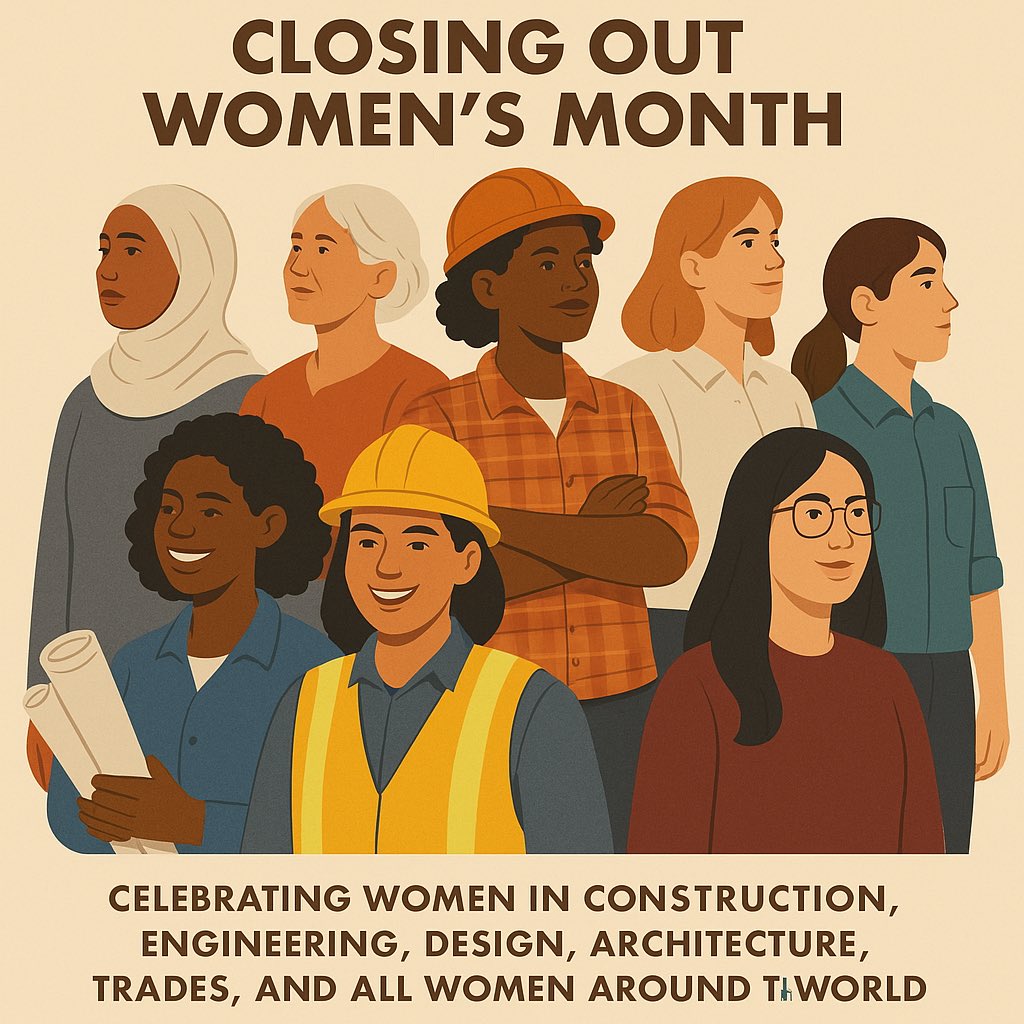 yolandaceocoach's tweet photo. #JGM 🌍💪 As Women’s Month comes to a close, we honor every woman shaping the world — from construction sites to classrooms, from design studios to job sites.

To the engineers, architects, designers, tradeswomen, concrete layers, welders, planners, builders! https://t.co/jK30KnJYUA