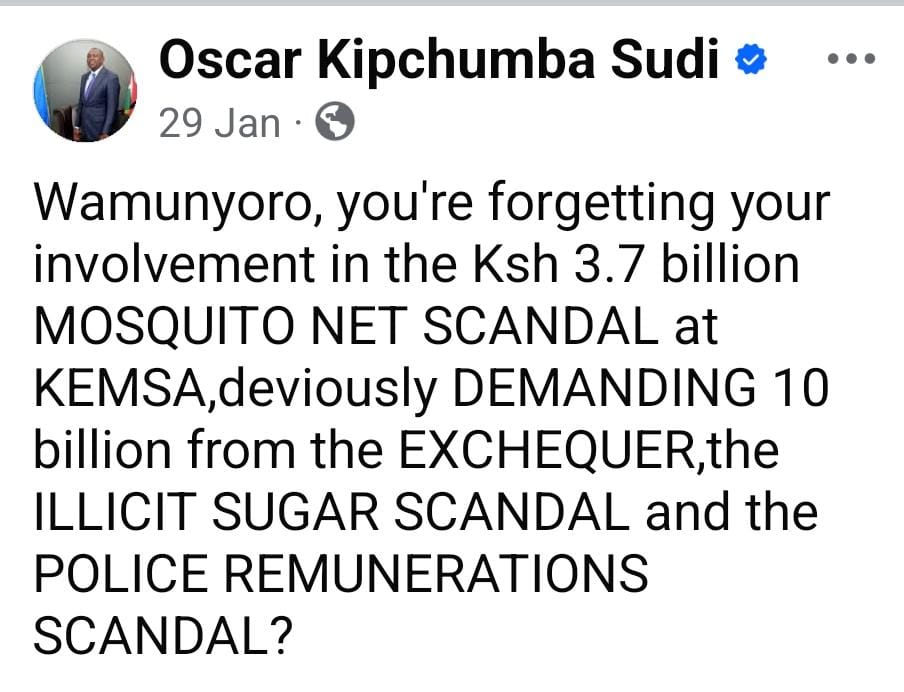 BiancaNaom1's tweet image. Engineer Oscar Sudi:

Rigathi Gachagua demanded KES 10,000,000,000.