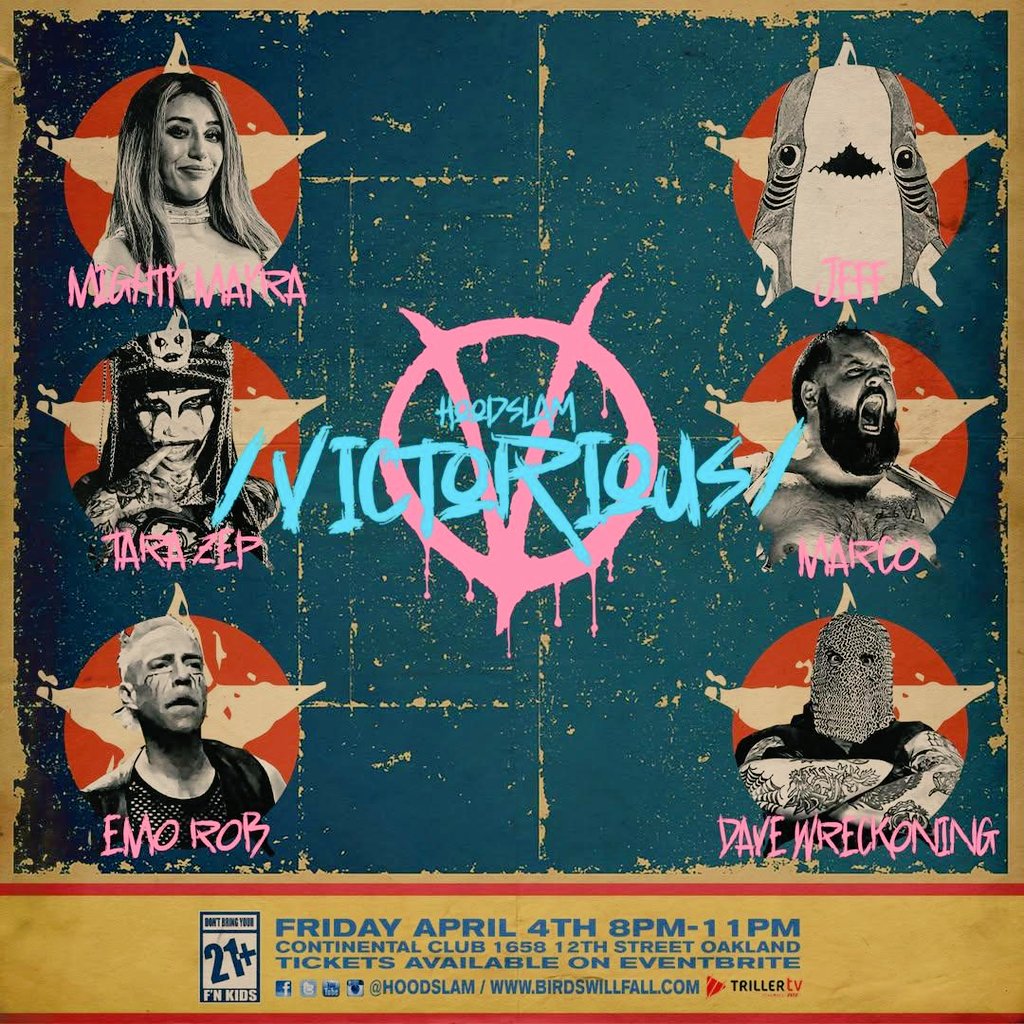 4/4 #OAKLAND /VICTORIOUS/

For the Champion SHIP 🏴‍☠️
SIXWAY CLUSTERFUCK CHALLENGE

 Mighty Mayra v EMO Rob v Dave Wreckoning v Marco Mayur v TARA ZEP v Captain JEFF 🦈 

#hoodslam #FtF #ThisIsReal