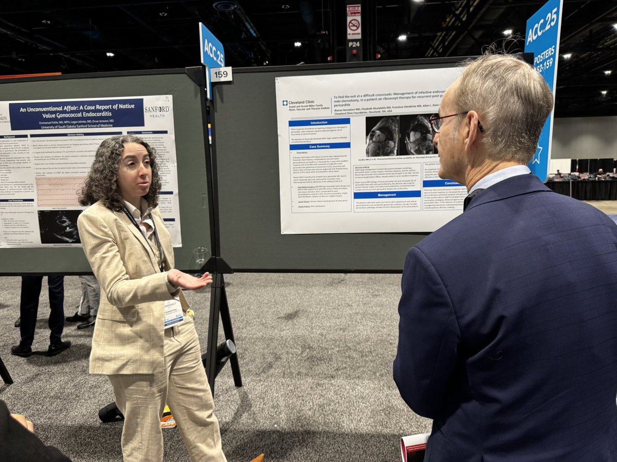 Jibran ikram (@ikram_jibr74020) on Twitter photo Happy to represent <a href="/CleClinicHVTI/">Cleveland Clinic Heart, Vascular & Thoracic</a> at #ACC25.
Grateful to <a href="/AllanLKleinMD1/">Allan L. Klein</a> for being an incredible mentor from day one.
<a href="/ClevelandClinic/">Cleveland Clinic</a> <a href="/ACCinTouch/">American College of Cardiology</a>
<a href="/LizGhandakly/">Liz Ghandakly, MD JD</a> <a href="/Syed_Alveena/">Alveena Batool Syed</a> <a href="/TomKMWang/">Tom Wang MBChB MD</a> Happy to represent <a href="/CleClinicHVTI/">Cleveland Clinic Heart, Vascular & Thoracic</a> at #ACC25.
Grateful to <a href="/AllanLKleinMD1/">Allan L. Klein</a> for being an incredible mentor from day one.
<a href="/ClevelandClinic/">Cleveland Clinic</a> <a href="/ACCinTouch/">American College of Cardiology</a>
<a href="/LizGhandakly/">Liz Ghandakly, MD JD</a> <a href="/Syed_Alveena/">Alveena Batool Syed</a> <a href="/TomKMWang/">Tom Wang MBChB MD</a>
