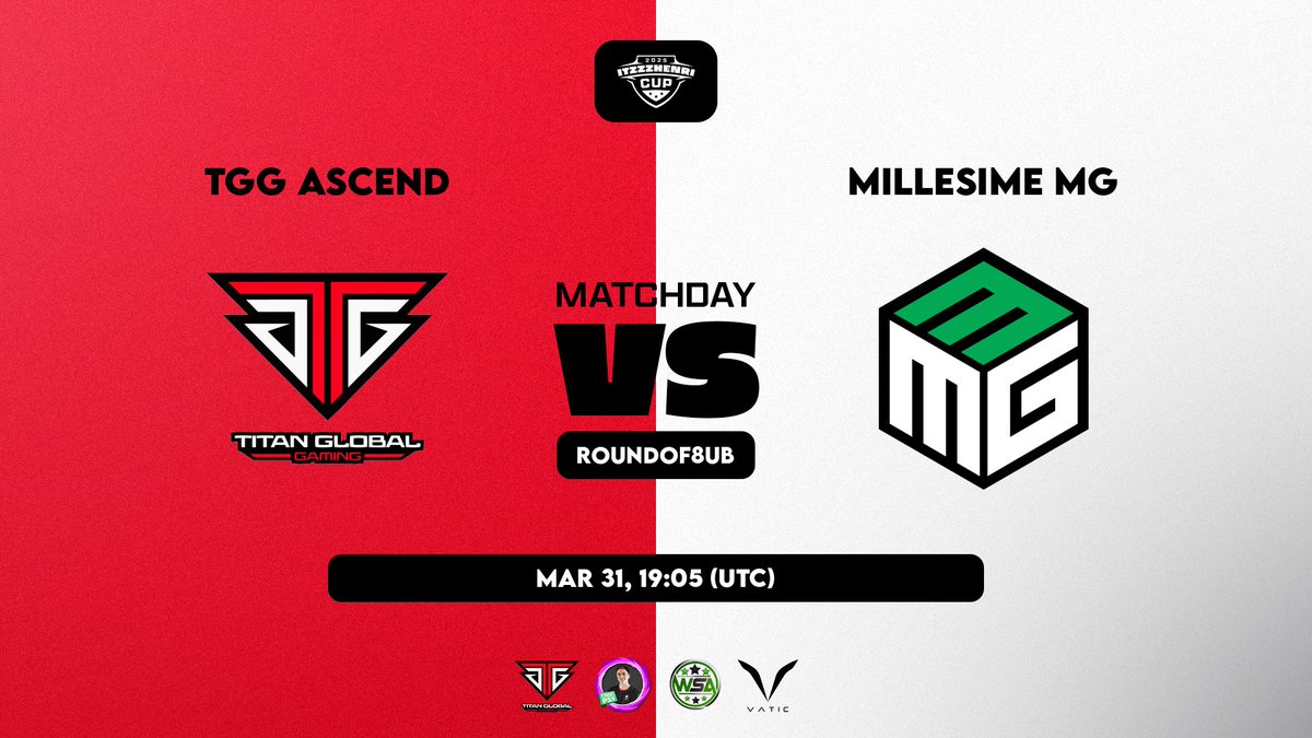 Titan Global Gaming (@titanggaming) on Twitter photo โผ๏ธMATCH DAYโผ๏ธ
โญ๏ธ<a href="/TGG_Ascend/">TGG Ascend</a> are LIVE in <a href="/itzzzhenri/">Henri</a> Cup RO8 Upper Bracket against <a href="/MillesimeMG/">Millesime MG</a>! โผ๏ธMATCH DAYโผ๏ธ
โญ๏ธ<a href="/TGG_Ascend/">TGG Ascend</a> are LIVE in <a href="/itzzzhenri/">Henri</a> Cup RO8 Upper Bracket against <a href="/MillesimeMG/">Millesime MG</a>!