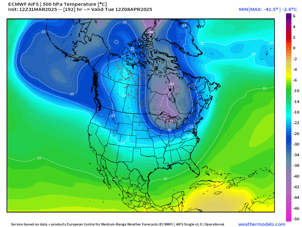 RyanMaue's tweet image. The polar vortex returns by early next week with yet more wintry windy and cold conditions across the Great Lakes.  The entire Eastern U.S. cools down dramatically. 

False Spring alert!