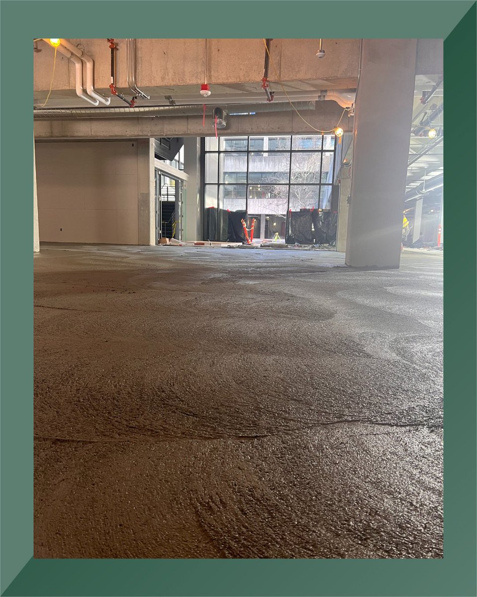 Fresh concrete = fresh start. Kennedy Library’s floors are officially taking shape, bringing us one step closer to fall 2025.