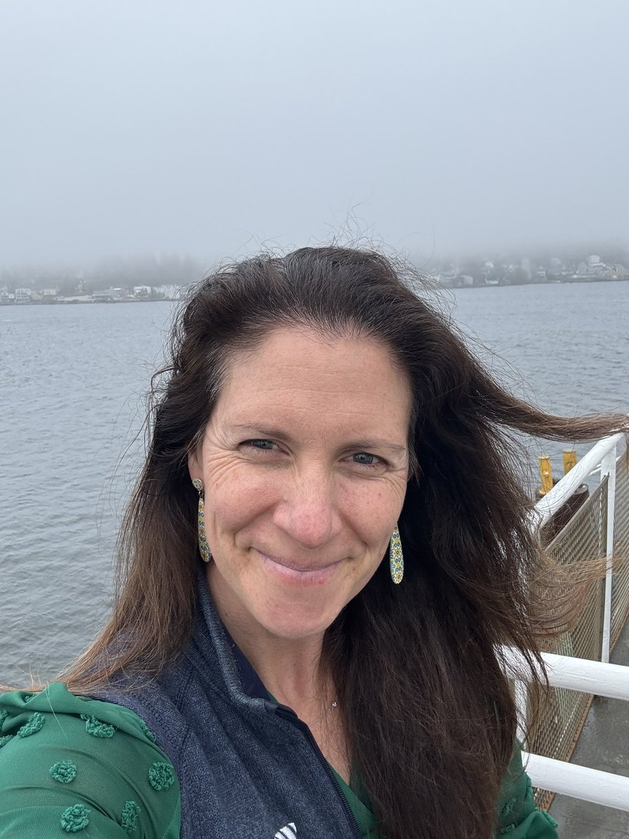 Back on the road. My favorite ferry commute - even with the fog! Off to #LongIsland to talk with #educational leaders about how we can help students be more future ready through travel-based learning.