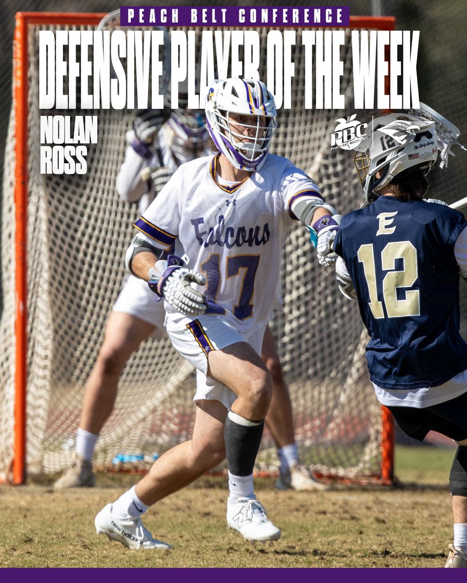 Montevallo Falcons (@umfalcons) on Twitter photo 🚨 PLAYERS OF THE WEEK 🚨
For the first time this season, <a href="/Montevallo_MLax/">Montevallo Men's Lacrosse.</a>'s Nolan Ross and William Angus sweep the <a href="/PeachBelt/">Peach Belt</a> Players of the Week 🧹
📰 tinyurl.com/2a2gg62b
#TogetherWeRise 🚨 PLAYERS OF THE WEEK 🚨
For the first time this season, <a href="/Montevallo_MLax/">Montevallo Men's Lacrosse.</a>'s Nolan Ross and William Angus sweep the <a href="/PeachBelt/">Peach Belt</a> Players of the Week 🧹
📰 tinyurl.com/2a2gg62b
#TogetherWeRise