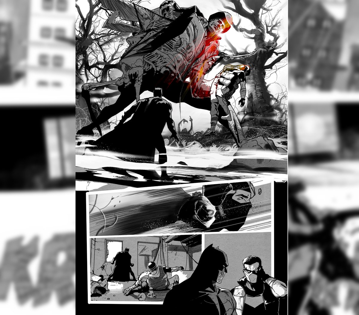javierfdezart's tweet image. In Batman and Robin, Memento's Vestiges are a very good opportunity to do things in a different way and honestly, I love it!
Script by the great @PhillipKJohnson
