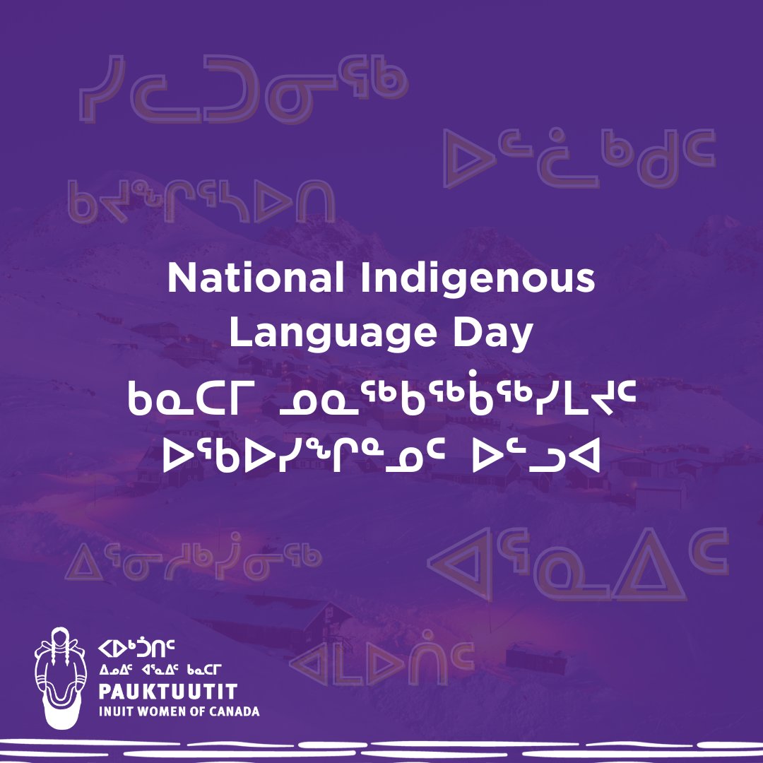 🧡 Today is National Indigenous Languages Day!

Inuktut is a widely spoken Indigenous language in Canada, representing the heart of Inuit culture, identity, and vibrancy. Share your favorite Inuktut word or phrase in the comments! 🧡✨

#Inuktut #NationalIndigenousLanguagesDay