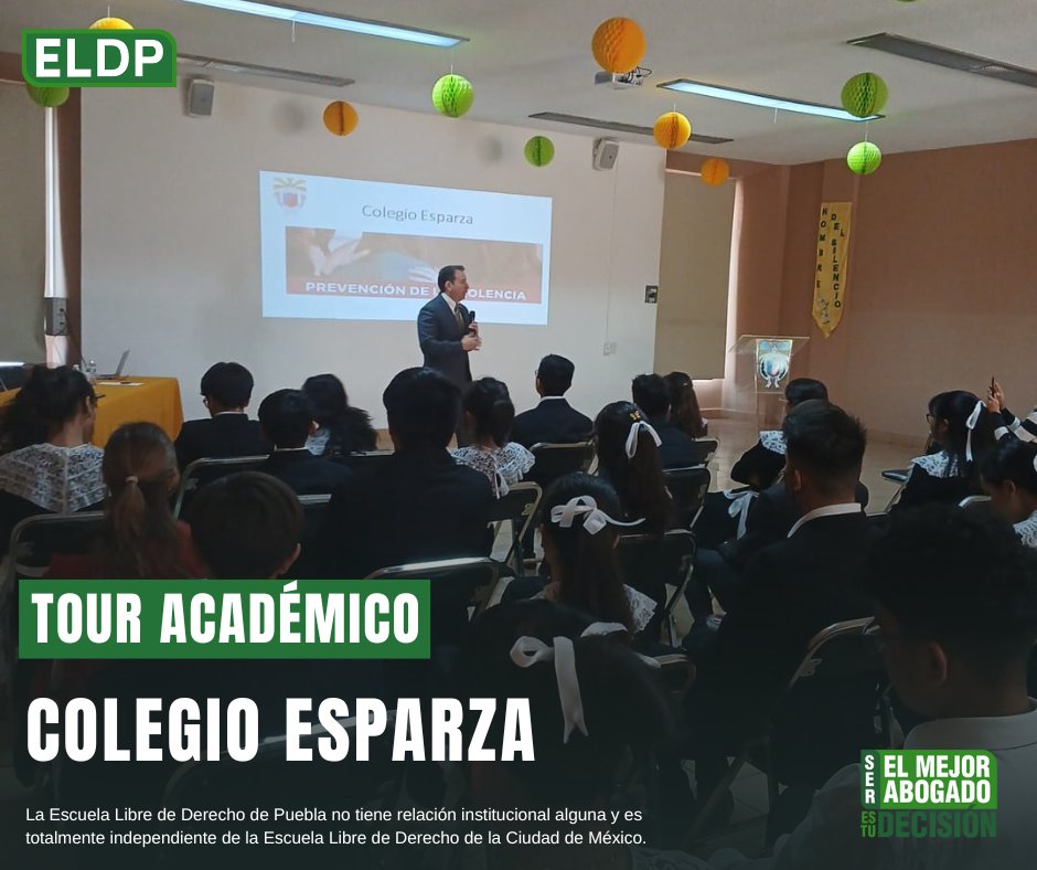 ELDPuebla's tweet image. Como parte de nuestro Tour Académico, nuestro Presidente Ejecutivo, Lic. Gerardo Tejeda Foncerrada, impartió la conferencia "Sexting, Bullying y Ciberdelitos" en el Colegio Esparza, donde abordó temas fundamentales sobre los riesgos en el entorno digital.
#ELDP #touracademico
