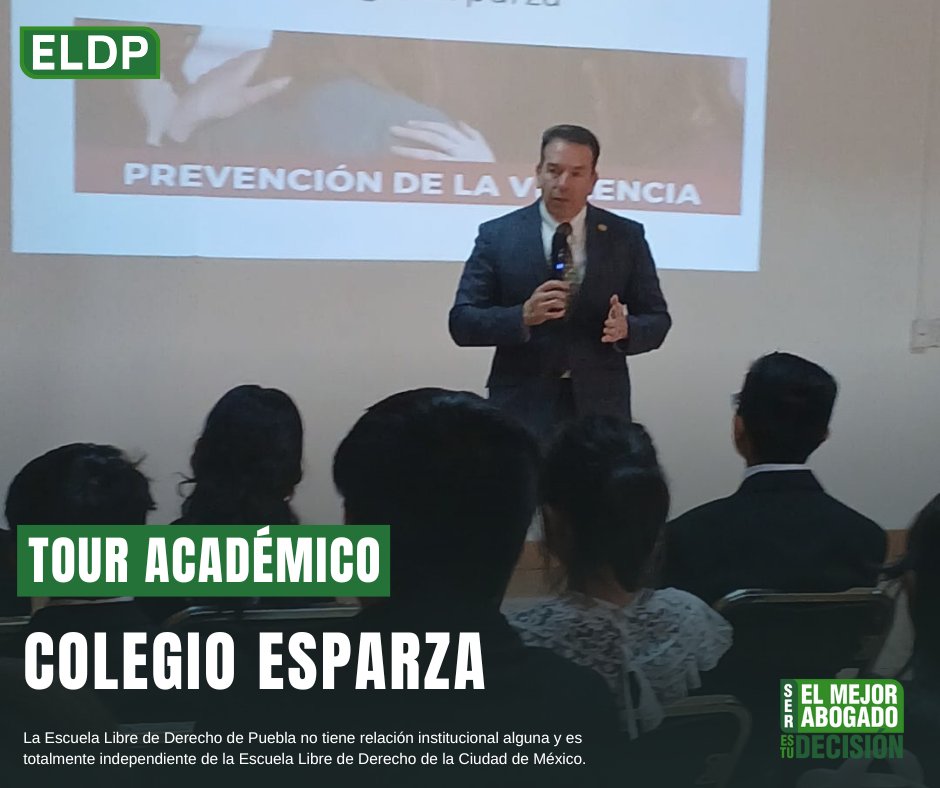 ELDPuebla's tweet image. Como parte de nuestro Tour Académico, nuestro Presidente Ejecutivo, Lic. Gerardo Tejeda Foncerrada, impartió la conferencia "Sexting, Bullying y Ciberdelitos" en el Colegio Esparza, donde abordó temas fundamentales sobre los riesgos en el entorno digital.
#ELDP #touracademico