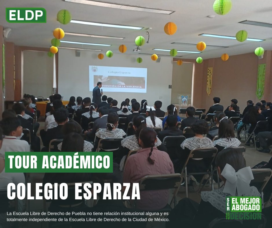 ELDPuebla's tweet image. Como parte de nuestro Tour Académico, nuestro Presidente Ejecutivo, Lic. Gerardo Tejeda Foncerrada, impartió la conferencia "Sexting, Bullying y Ciberdelitos" en el Colegio Esparza, donde abordó temas fundamentales sobre los riesgos en el entorno digital.
#ELDP #touracademico